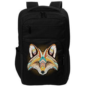 Native American Tribal Fox Face Impact Tech Backpack