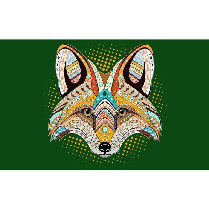 Native American Tribal Fox Face Bumper Sticker