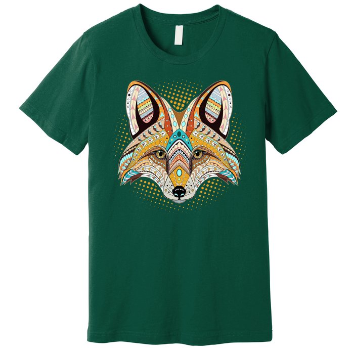 Native American Tribal Fox Face Premium T-Shirt