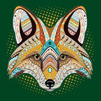 Native American Tribal Fox Face Premium T-Shirt