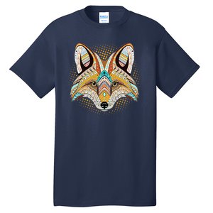 Native American Tribal Fox Face Tall T-Shirt