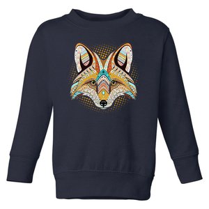 Native American Tribal Fox Face Toddler Sweatshirt