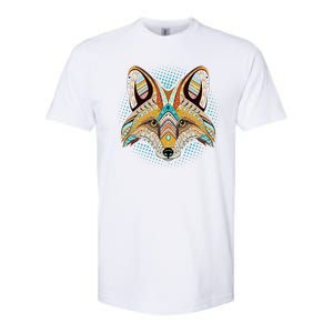 Native American Tribal Fox Face Softstyle CVC T-Shirt