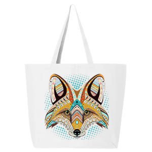 Native American Tribal Fox Face 25L Jumbo Tote