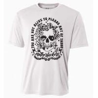 Not Alive To Please Sarcastic Adult Humor Boho Retro Gothic Skeleton Cooling Performance Crew T-Shirt