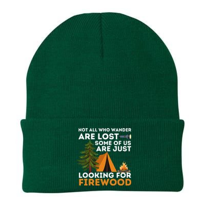 Not All Those Who Wander Are Lost Funny Camping Outdoor Knit Cap Winter Beanie