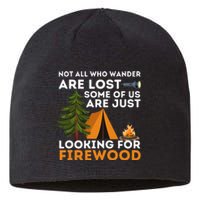 Not All Those Who Wander Are Lost Funny Camping Outdoor Sustainable Beanie