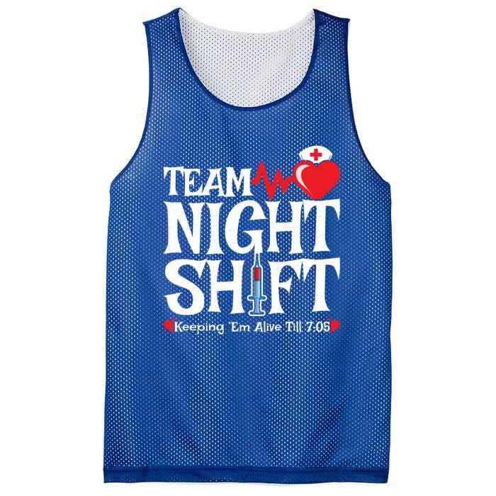 Nurse Appreciation Team Night Shift Night Shift Nurse Gift Mesh Reversible Basketball Jersey Tank