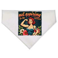 Not Aspiring To Be Humble Feminist Woman Kamala Harris USA-Made Doggie Bandana