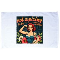 Not Aspiring To Be Humble Feminist Woman Kamala Harris Microfiber Hand Towel