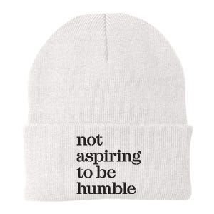 Not Aspiring To Be Humble Kamala Harris 2024 Feminist Girl Power Knit Cap Winter Beanie