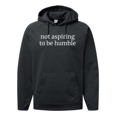 Not Aspiring To Be Humble Kamala Harris 2024 Feminist Girl Power Performance Fleece Hoodie