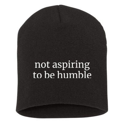 Not Aspiring To Be Humble Kamala Harris 2024 Feminist Girl Power Short Acrylic Beanie