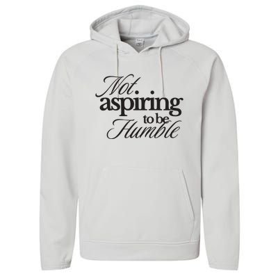 Not Aspiring To Be Humble Kamala Harris 2024 Feminist Girl Power Performance Fleece Hoodie