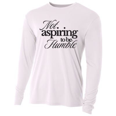 Not Aspiring To Be Humble Kamala Harris 2024 Feminist Girl Power Cooling Performance Long Sleeve Crew