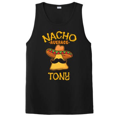 Nacho Average Tony Personalized Name Funny Taco PosiCharge Competitor Tank