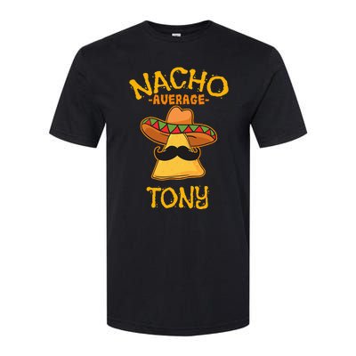 Nacho Average Tony Personalized Name Funny Taco Softstyle® CVC T-Shirt