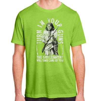 Native America Turn Your Guns Government Take Care Of You Adult ChromaSoft Performance T-Shirt