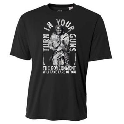 Native America Turn Your Guns Government Take Care Of You Cooling Performance Crew T-Shirt