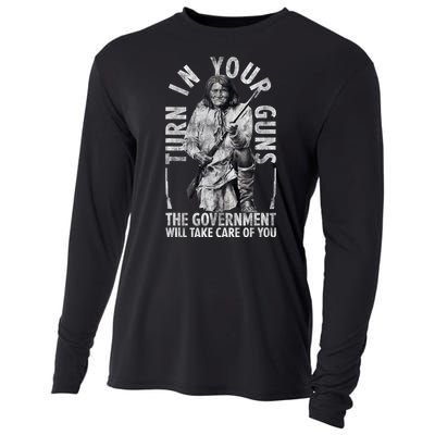 Native America Turn Your Guns Government Take Care Of You Cooling Performance Long Sleeve Crew