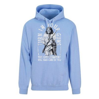 Native America Turn Your Guns Government Take Care Of You Unisex Surf Hoodie