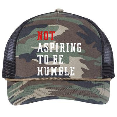 Not Aspiring To Be Humble Retro Rope Trucker Hat Cap