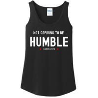 Not Aspiring To Be Humble Kamala Harris Feminist Message Ladies Essential Tank