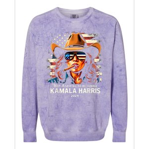 Not Aspire To Be Humble Saying Quote Kamala Harris 2024 Colorblast Crewneck Sweatshirt