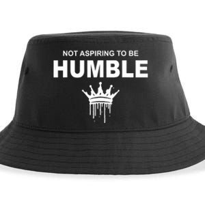 Not Aspiring To Be Humble Kamala Harris Feminist Message Sustainable Bucket Hat