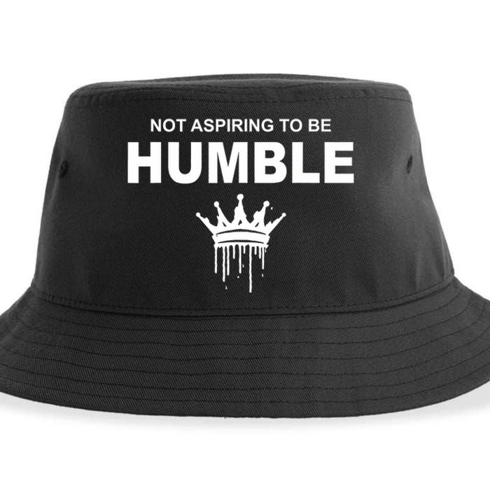 Not Aspiring To Be Humble Kamala Harris Feminist Message Sustainable Bucket Hat