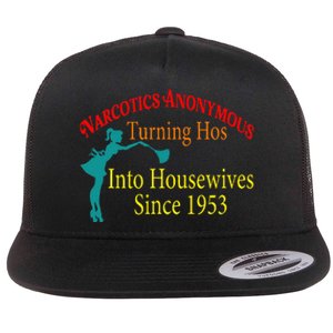 Narcotics Anonymous Turning Hos Into Housewives 1953 Flat Bill Trucker Hat