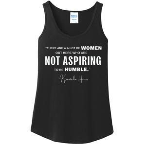 Not Aspiring To Be Humble Kamala Harris Feminist Message Ladies Essential Tank