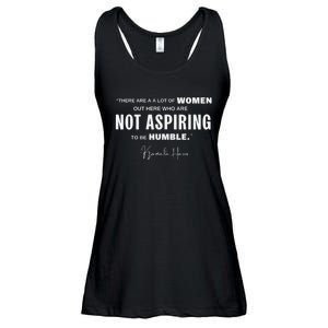 Not Aspiring To Be Humble Kamala Harris Feminist Message Ladies Essential Flowy Tank