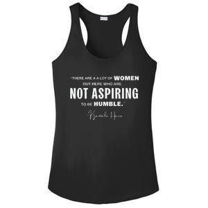 Not Aspiring To Be Humble Kamala Harris Feminist Message Ladies PosiCharge Competitor Racerback Tank