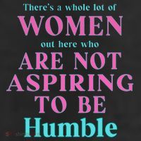 Not Aspiring To Be Humble Kamala Harris Feminist Message 7 Panel Mesh Trucker Snapback Hat
