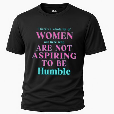 Not Aspiring To Be Humble Kamala Harris Feminist Message Performance Shirt
