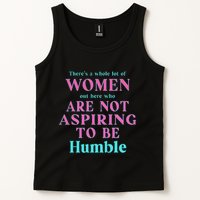 Not Aspiring To Be Humble Kamala Harris Feminist Message Tank Top