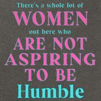 Not Aspiring To Be Humble Kamala Harris Feminist Message Cotton Canvas Backpack