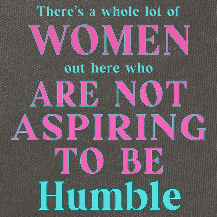 Not Aspiring To Be Humble Kamala Harris Feminist Message Cotton Canvas Backpack