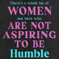 Not Aspiring To Be Humble Kamala Harris Feminist Message 7 Panel Mesh Trucker Snapback Hat