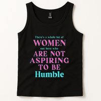 Not Aspiring To Be Humble Kamala Harris Feminist Message Tank Top