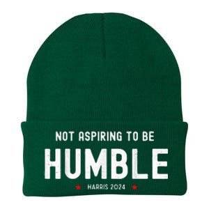 Not Aspiring To Be Humble Kamala Harris Feminist Message Knit Cap Winter Beanie