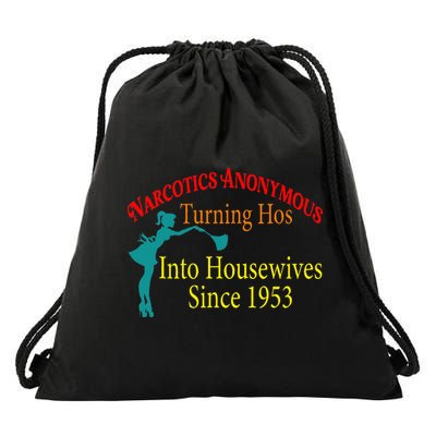 Narcotics Anonymous Turning Hos Into Housewives 1953 Drawstring Bag