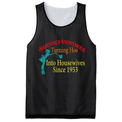 Narcotics Anonymous Turning Hos Into Housewives 1953 Mesh Reversible Basketball Jersey Tank