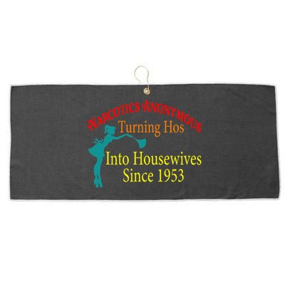 Narcotics Anonymous Turning Hos Into Housewives 1953 Large Microfiber Waffle Golf Towel