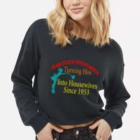 Narcotics Anonymous Turning Hos Into Housewives 1953 Cropped Pullover Crew
