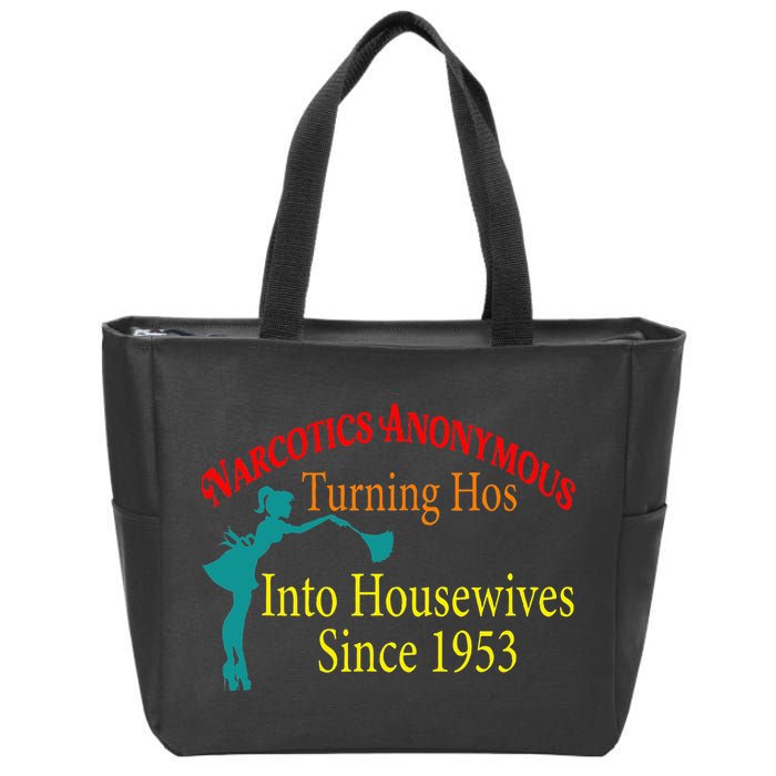 Narcotics Anonymous Turning Hos Into Housewives 1953 Zip Tote Bag
