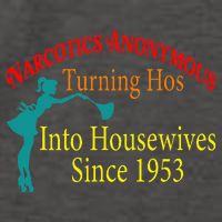 Narcotics Anonymous Turning Hos Into Housewives 1953 Vector Backpack