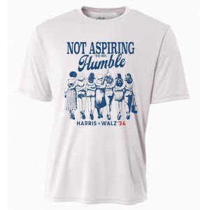 Not Aspiring To Be Humble Kamala Harris Feminist Message Cooling Performance Crew T-Shirt