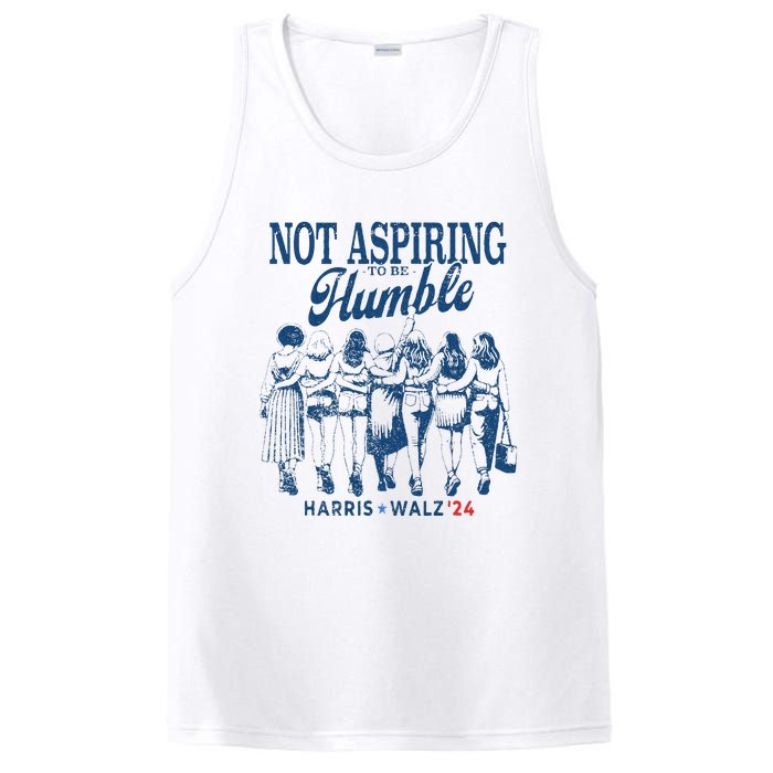 Not Aspiring To Be Humble Kamala Harris Feminist Message PosiCharge Competitor Tank